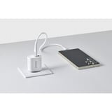 Intenso Adaptateur secteur W30AC chargeur Blanc, 1x USB-C, 1x USB-A