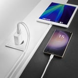 Intenso Adaptateur secteur W30AC chargeur Blanc, 1x USB-C, 1x USB-A