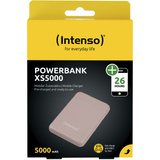 Intenso XS5000 Lithium Polymère (LiPo) 5000 mAh Rose, Powerbank Rose, 5000 mAh, Lithium Polymère (LiPo), Rose