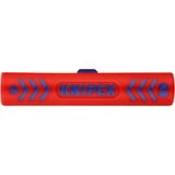 KNIPEX Outil à dénuder pour câbles coaxiaux, Abisolier et outil de démontage 2 cm, 5 mm, Bleu, Rouge, 10 cm, 22 g