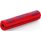 KNIPEX Outil à dénuder pour câbles coaxiaux, Abisolier et outil de démontage 2 cm, 5 mm, Bleu, Rouge, 10 cm, 22 g