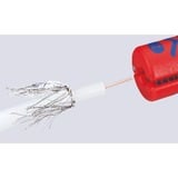 KNIPEX Outil à dénuder pour câbles coaxiaux, Abisolier et outil de démontage 2 cm, 5 mm, Bleu, Rouge, 10 cm, 22 g