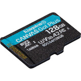 Kingston Canvas Go! Plus microSDXC 128 Go, Carte mémoire Noir, Class 10, UHS-I U3, V30, A2