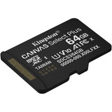Kingston SDCS3/64GBSP, Carte mémoire Noir