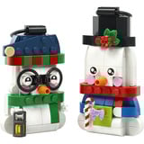 LEGO Bonhommes de neige décoratifs saisonniers, Jouets de construction 
