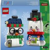 LEGO Bonhommes de neige décoratifs saisonniers, Jouets de construction Jeu de construction, 6 an(s), Plastique, 168 pièce(s), 198 g