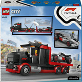 LEGO City F1 Truck avec voiture de course Audi F1, Jouets de construction Jeu de construction, 7 an(s), Plastique, 508 pièce(s), 758 g