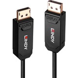Lindy 38522 câble DisplayPort 20 m Noir Noir, 20 m, DisplayPort, DisplayPort, Mâle, Mâle, 7680 x 4320 pixels