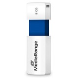 MediaRange Color Edition 8 GB, Clé USB Blanc/Bleu