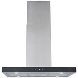 Respekta 19050000000321, Hotte aspirante Acier inoxydable/Noir