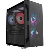 SilverStone FARA H1M Micro Tower Noir boîtier midi tower Noir | 3x USB-A | Verre Trempé