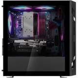 SilverStone FARA H1M Micro Tower Noir boîtier midi tower Noir | 3x USB-A | Verre Trempé