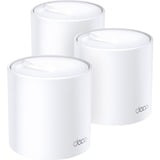 TP-Link Deco X60 Bi-bande (2,4 GHz / 5 GHz) Wi-Fi 6 (802.11ax) Blanc 2 Interne, Routeur maillé Blanc, Blanc, Interne, Énergie, Statut, Bi-bande (2,4 GHz / 5 GHz), Wi-Fi 6 (802.11ax), 802.11a, 802.11b, 802.11g, Wi-Fi 4 (802.11n), Wi-Fi 5 (802.11ac), Wi-Fi 6 (802.11ax)