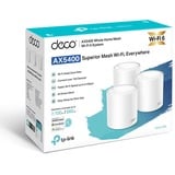 TP-Link Deco X60 Bi-bande (2,4 GHz / 5 GHz) Wi-Fi 6 (802.11ax) Blanc 2 Interne, Routeur maillé Blanc, Blanc, Interne, Énergie, Statut, Bi-bande (2,4 GHz / 5 GHz), Wi-Fi 6 (802.11ax), 802.11a, 802.11b, 802.11g, Wi-Fi 4 (802.11n), Wi-Fi 5 (802.11ac), Wi-Fi 6 (802.11ax)