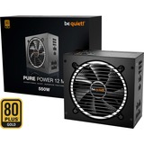 be quiet! Pure Power 12M, 550 Watt alimentation  Noir, 3x PCIe, Gestion des câbles