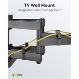 goobay Support mural TV Pro FULLMOTION (L) Noir
