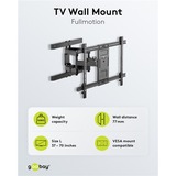 goobay Support mural TV Pro FULLMOTION (L) Noir