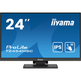 iiyama ProLite T2454MSC-B2AG écran plat de PC 60,5 cm (23.8") 1920 x 1080 pixels Full HD LED Écran tactile Multi-utilisateur Noir Moniteur  Noir (Mat), 60,5 cm (23.8"), 1920 x 1080 pixels, Full HD, LED, 4 ms, Noir