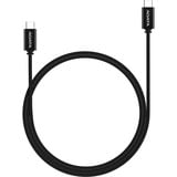 ADATA CACC-100PN-BK câble USB USB 2.0 1 m USB C Noir Noir, 1 m, USB C, USB C, USB 2.0, 480 Gbit/s, Noir
