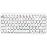 ASUS Marshmallow KW100 clavier Blanc, Layout DE (QWERTZ), Mécanique des ciseaux, 75%