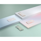 ASUS Marshmallow KW100 clavier Blanc, Layout DE (QWERTZ), Mécanique des ciseaux, 75%