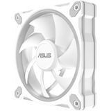 ASUS Prime MR120 ARGB Fan ventilateur de boîtier Blanc, 120 x 120 x 28 mm, Ventilateur, 12 cm, Blanc