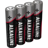 Ansmann 5015553 pile domestique Batterie à usage unique Alcaline Batterie à usage unique, Alcaline, 1,5 V, 4 pièce(s), Multicolore, 10,5 mm