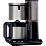 Bosch TKA8A683 machine à café Semi-automatique Machine à café filtre 1,1 L, Machine à filtre Noir brillant/en acier inoxydable, Machine à café filtre, 1,1 L, Café moulu, 1100 W, Noir, Acier inoxydable