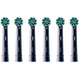 Braun Oral-B Pro Cross Action brossettes de rechange pack de 6, Tête brosse à dent électrique Noir