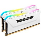 Corsair 32 Go DDR4 3600 Kit Memoire vive Blanc CMH32GX4M2D3600C18 Vengeance RGB PRO SL XMP 2.0