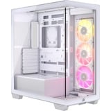 Corsair iCUE LINK 3500X RGB  boîtier midi tower Blanc | 2x USB-A | 1x USB-C | RGB | Verre Trempé