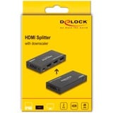 DeLOCK Répartiteur HDMI 1 x HDMI entrée vers 2 x HDMI sortie 4K 60 Hz, Repartiteur HDMI Noir