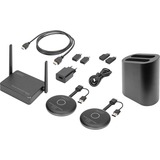 Digitus Click & Present Pro - Système de collaboration sans fil, Extension HDMI Noir