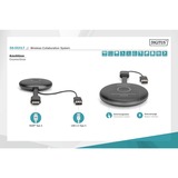 Digitus Click & Present Pro - Système de collaboration sans fil, Extension HDMI Noir