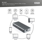 Digitus DA-71157, Boîtier disque dur Aluminium