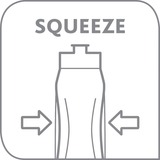 Emsa Squeeze Sport 600 ml Anthracite, Gourde Anthracite, 600 ml, Anthracite