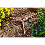 GARDENA Nécessaire de dérivation en Y pour arrosage 13 mm (1/2) et 15 mm (5/8), Raccord de tuyau Gris/Orange, Gris, Orange