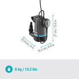 GARDENA Pompe submersible eau claire 20000 BASIC, Pompe submersible et pression Gris/Noir