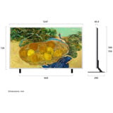 LG 55LX7B6LA.AEEQ (Gallery TV) 55" 4K Ultra HD QNED Argent/Noir, 139,7 cm (55"), 3840 x 2160 pixels, QNED MiniLED, Smart TV, Wifi, Noir