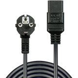 Lindy Stromversorgung Noir 2 m CEE7/4 IEC C19, Câble Noir, 2 m, CEE7/4, IEC C19