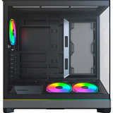 Montech  boîtier midi tower Noir | 2x USB-A | 1x USB-C | RGB | Window