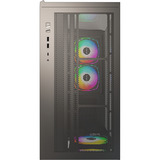 Montech  boîtier midi tower Noir | 2x USB-A | 1x USB-C | RGB | Window