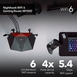 Netgear Nighthawk XR1000 WiFi 6 Gaming Router routeur sans fil Gigabit Ethernet Bi-bande (2,4 GHz / 5 GHz) Noir Wi-Fi 6 (802.11ax), Bi-bande (2,4 GHz / 5 GHz), Ethernet/LAN, Noir, Routeur