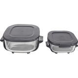 Ninja CRISPi friteuse à air chaud portable en verre 4-en-1 "Cyber Space" Gris bleu foncé/transparent