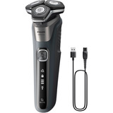 Philips Série 5000 S5887/13, Rasoir Carbone/gris, Rasoir rotatif, Gris, SteelPrecision blades, Boutons, LED, SH71
