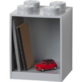 Room Copenhagen Étagère en briques LEGO, 4 montants Gris clair