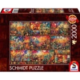 Schmidt Spiele Pause gourmande : en voyage avec des livres et du vin, Puzzle 