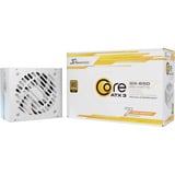 Seasonic Core GX-650-V2-WHITE, 650 Watt alimentation  Blanc, 1x GPU haute puissance 12 broches, 2x PCIe, gestion des câbles