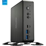 Shuttle XPC Nano PC NC40U5, Intel Core i5-1235U, 1x HDMI, 1x DP,1xUSB-C/DP, 6x USB3.2, 1x 2.5" bay, 2x M.2, 1x LAN, RAID, fonctionnement permanent 24/7, attaches VESA, Barebone Noir, Intel Core i5-1235U, 1x HDMI, 1x DP,1xUSB-C/DP, 6x USB3.2, 1x 2.5" bay, 2x M.2, 1x LAN, RAID, fonctionnement permanent 24/7, attaches VESA, 0.84L sized PC, Mini PC type barebone, Intel SoC, DDR4-SDRAM, PCI Express, Série ATA III, 65 W