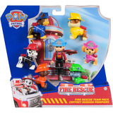 Spin Master MULTIPACK DE 7 FIGURINES FIRE RESCUE La Pat' Patrouille PAW Patrol MULTIPACK DE 7 FIGURINES FIRE RESCUE La Pat' Patrouille, 3 an(s), Multicolore